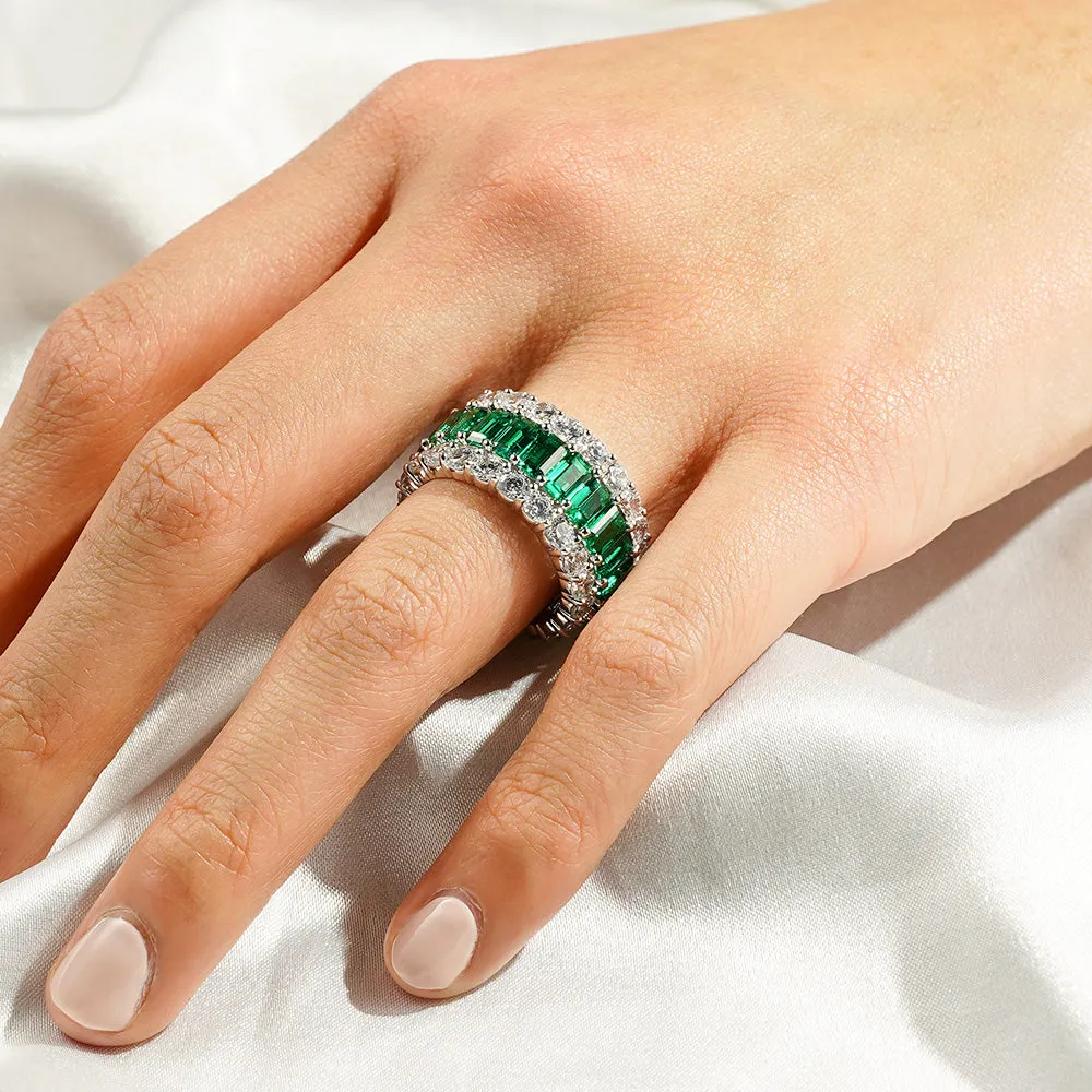 15.4 CT. Baguette Lab Grown Gemstone Eternity Band