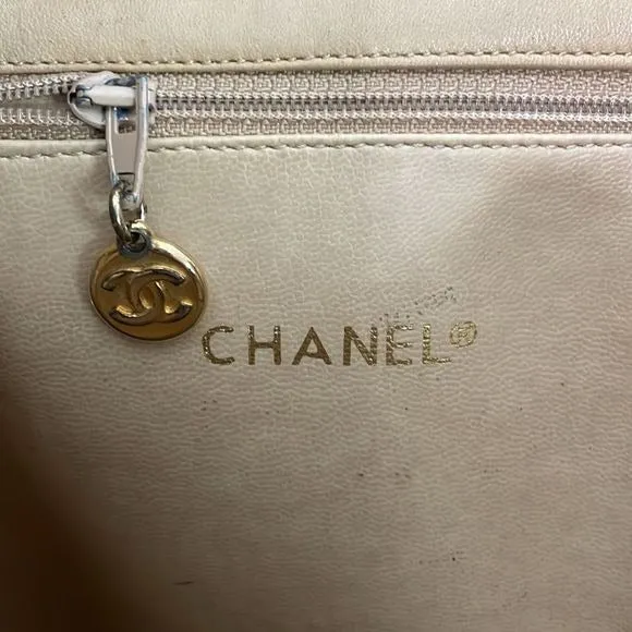 Chanel LargeCream Tote As Is