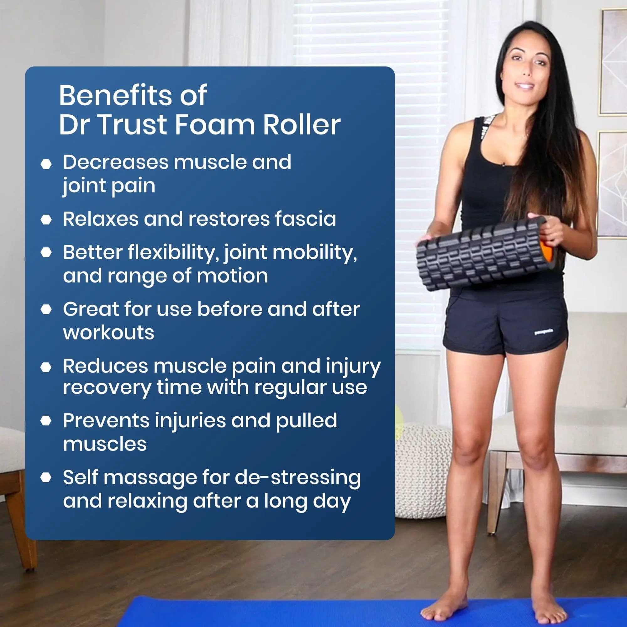 Dr Trust USA Fitness - Grid Foam Roller Exerciser 312