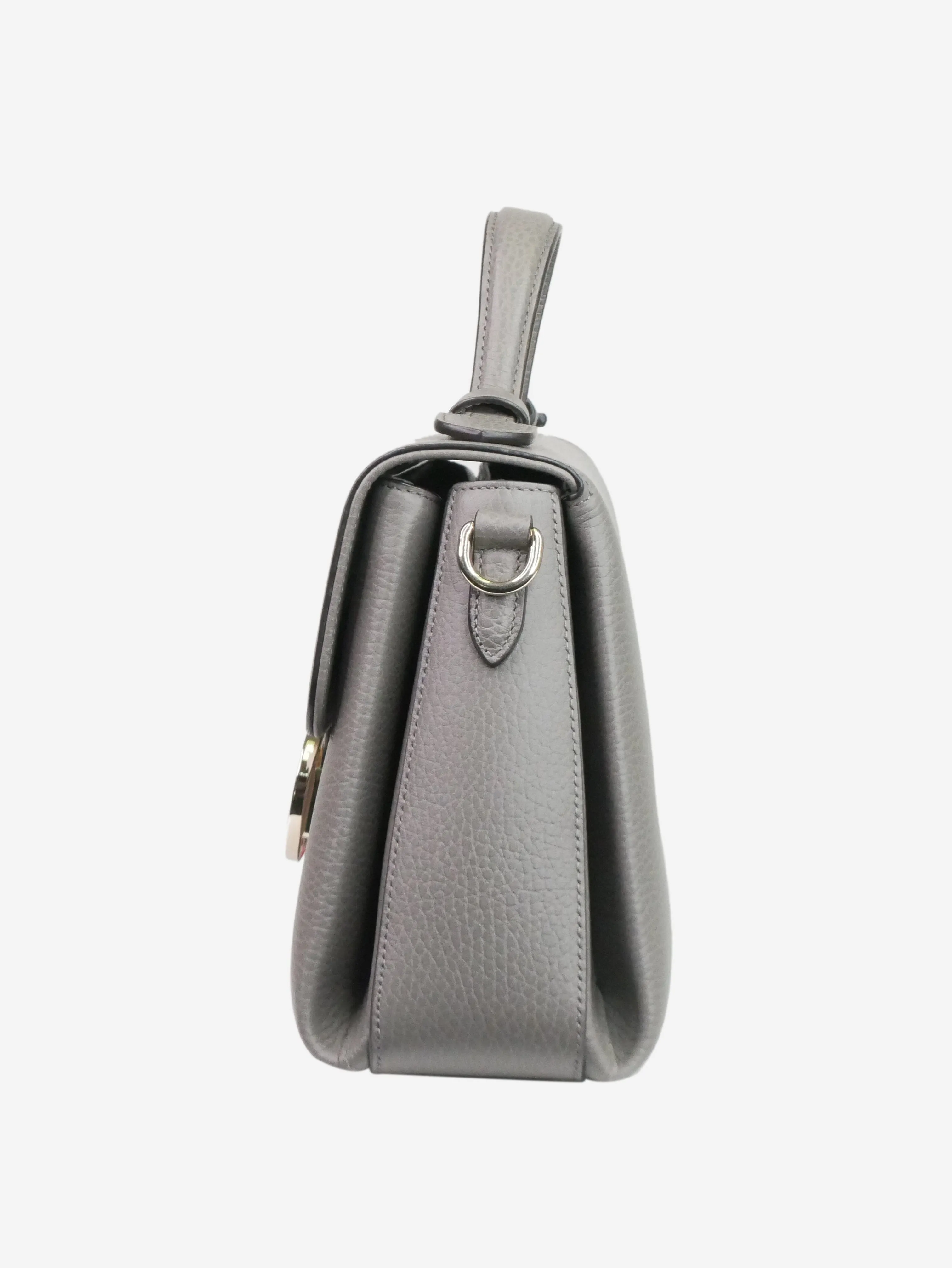 Grey Interlocking G leather shoulder bag