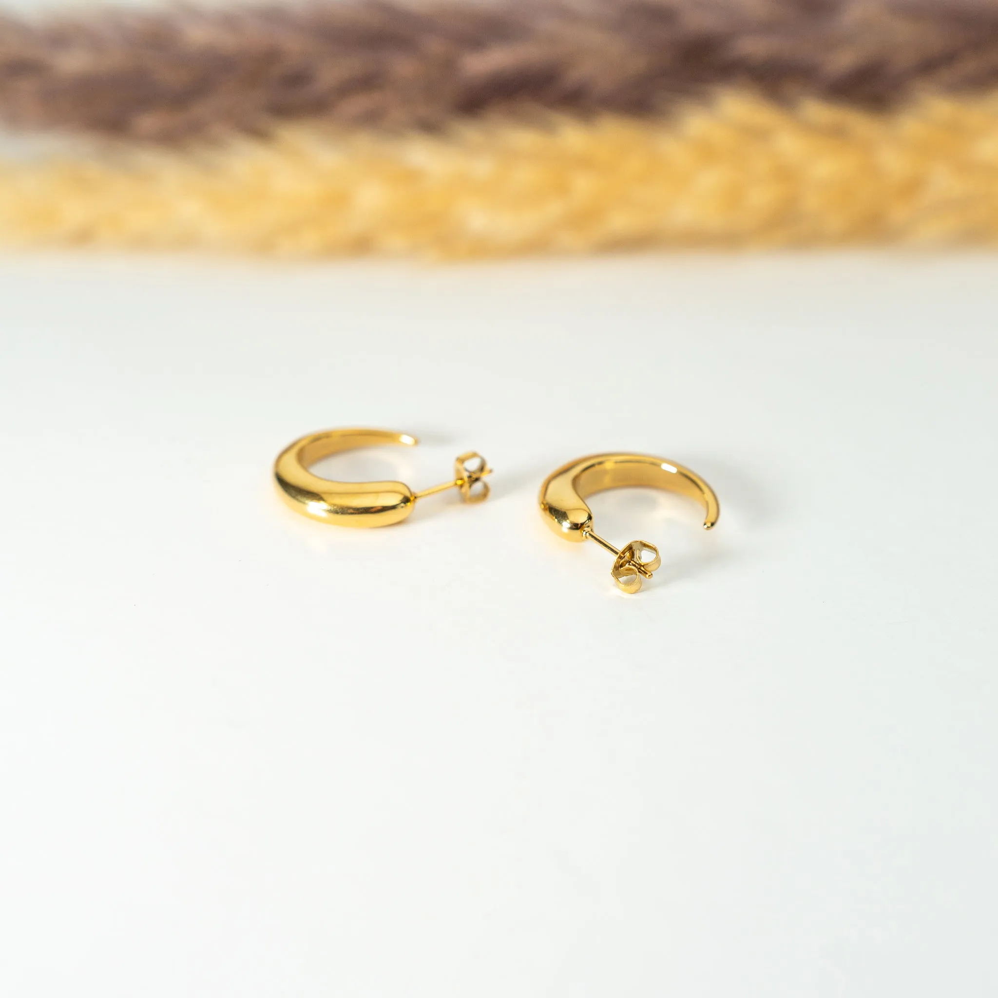 Mini Crescent Earrings