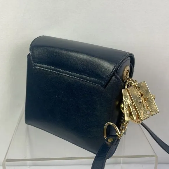 MoschinoVintageNavy Mini Cross Body Bag With Charms