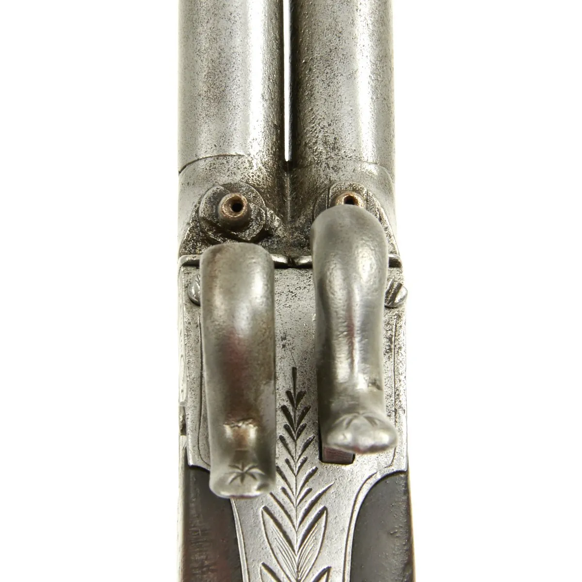 Original 19th Century European Style Double Barrel Percussion Pocket Pistol - circa 1835
