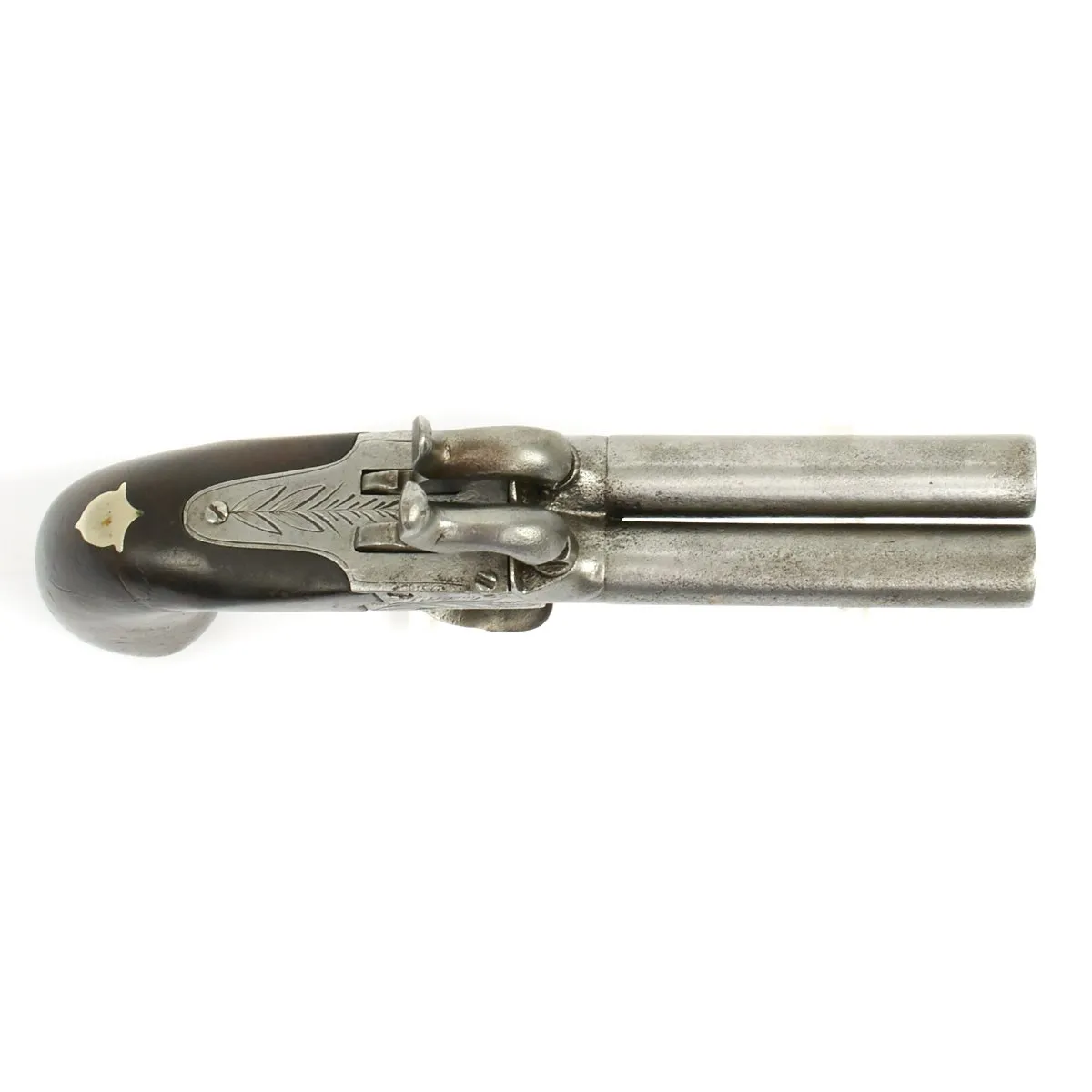 Original 19th Century European Style Double Barrel Percussion Pocket Pistol - circa 1835