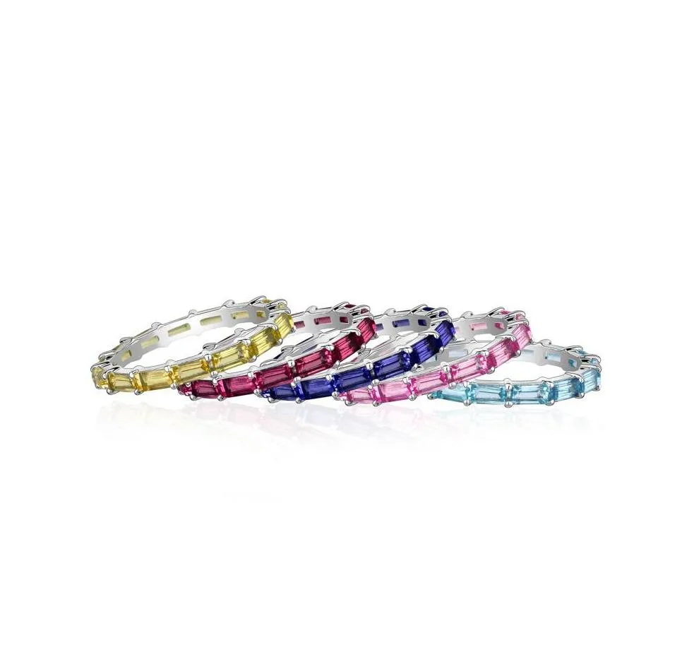 Pink Sapphire Baguette Eternity Ring