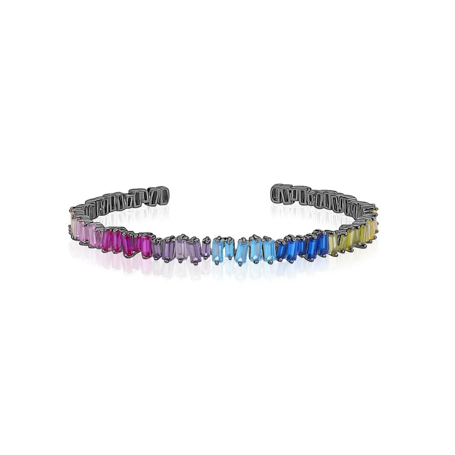 RAINBOW BAGUETTE CUFF