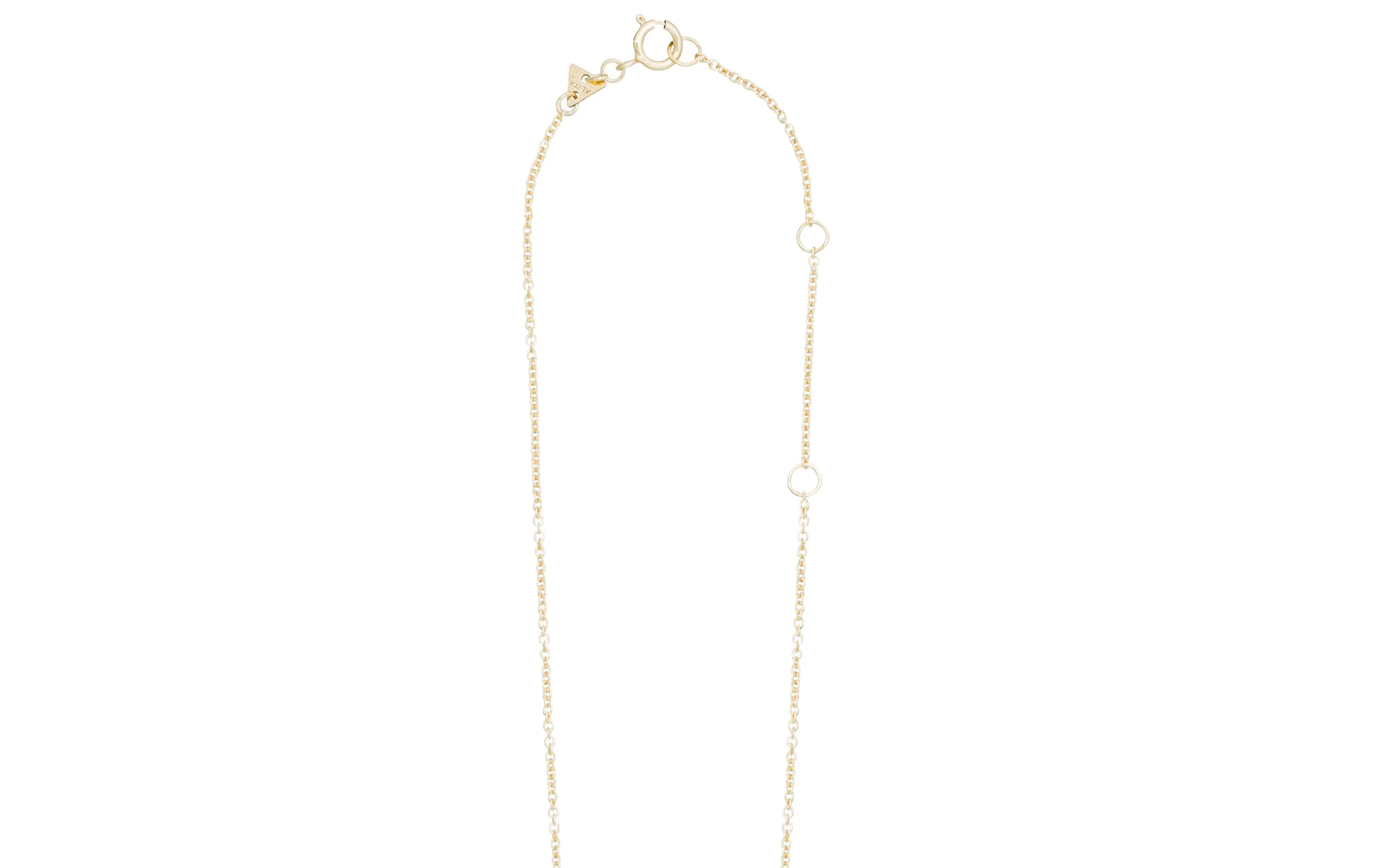 TRI BAGUETTE OPAL NECKLACE