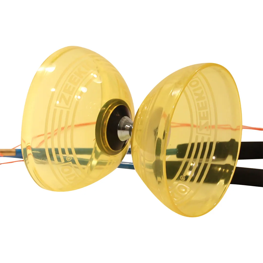 Zeekio Master Spin Diabolo Set- Triple bearing, Fiberglass Sticks and String